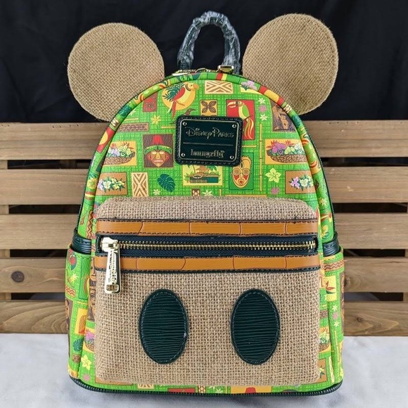 NWT Mickey’s Main Attraction Enchanted Tiki Room Loungefly - Picture 2 of 2